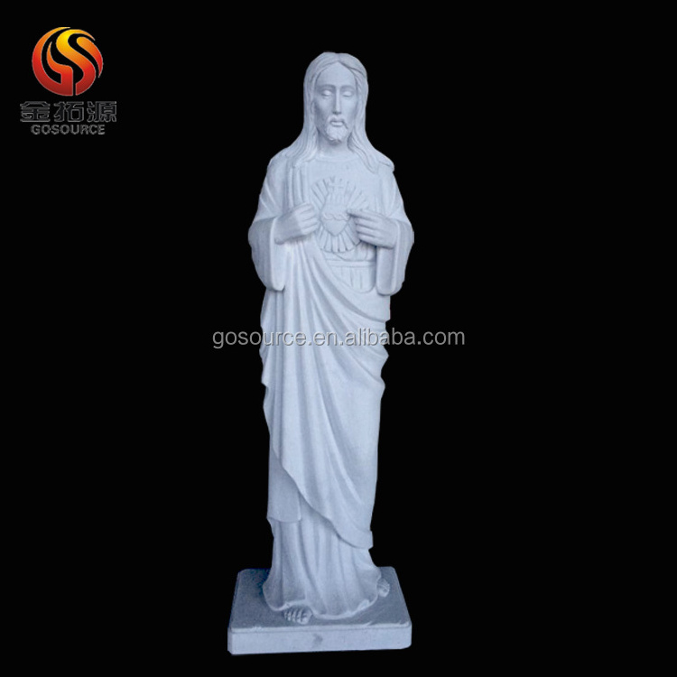 selling white marble Jesus Christ sculpture