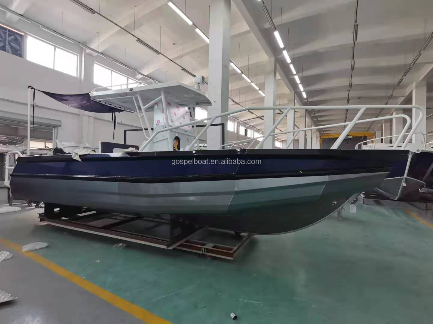 aluminium boat for Sale 7.5m/25ft Easy Craft Center Console welded aluminium fishing boat with CE /Speed Boat