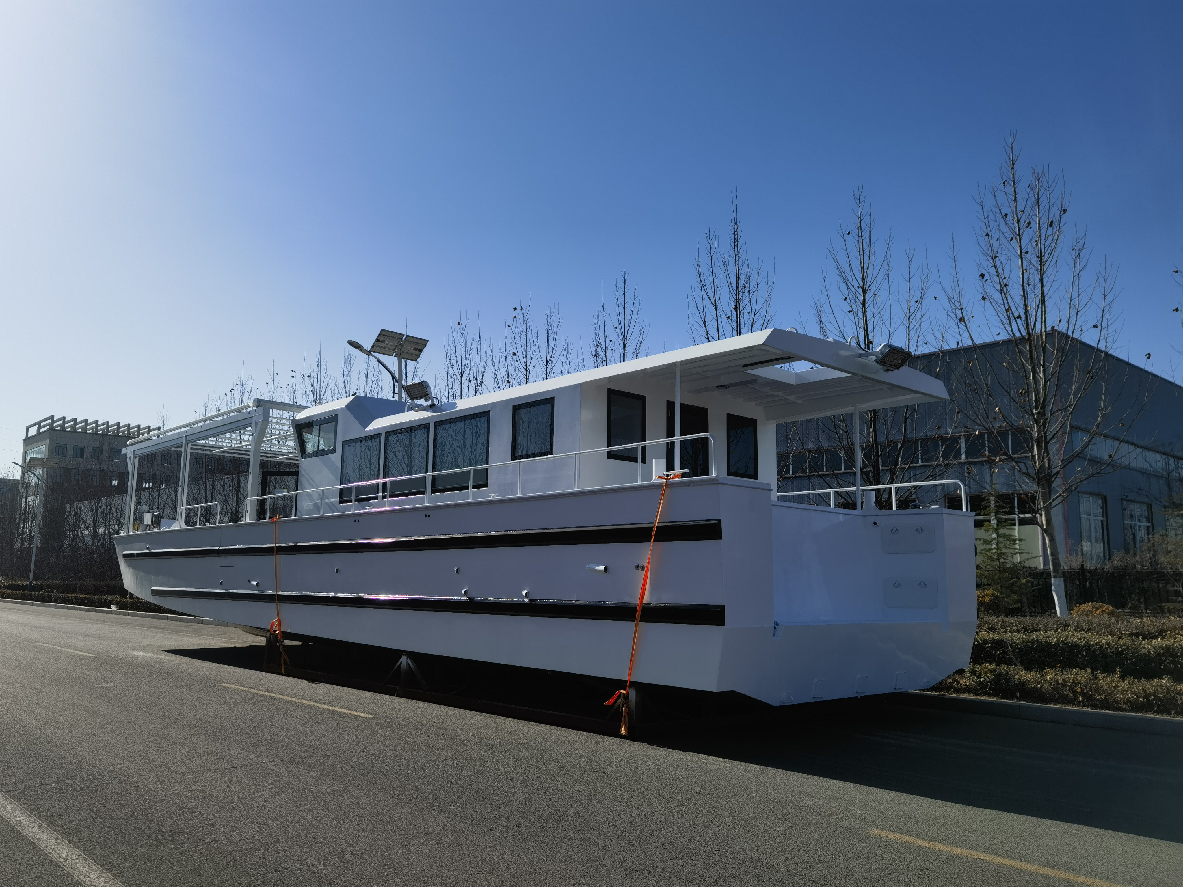 15-20m Aluminum barge boat passenger ship Lifestyle cabin cruiser speed boat for Leisure sightseeing