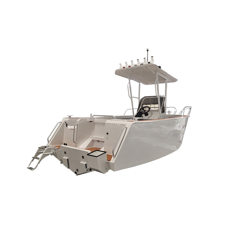 5m Welded Aluminum outboard rescue speed boat with center console