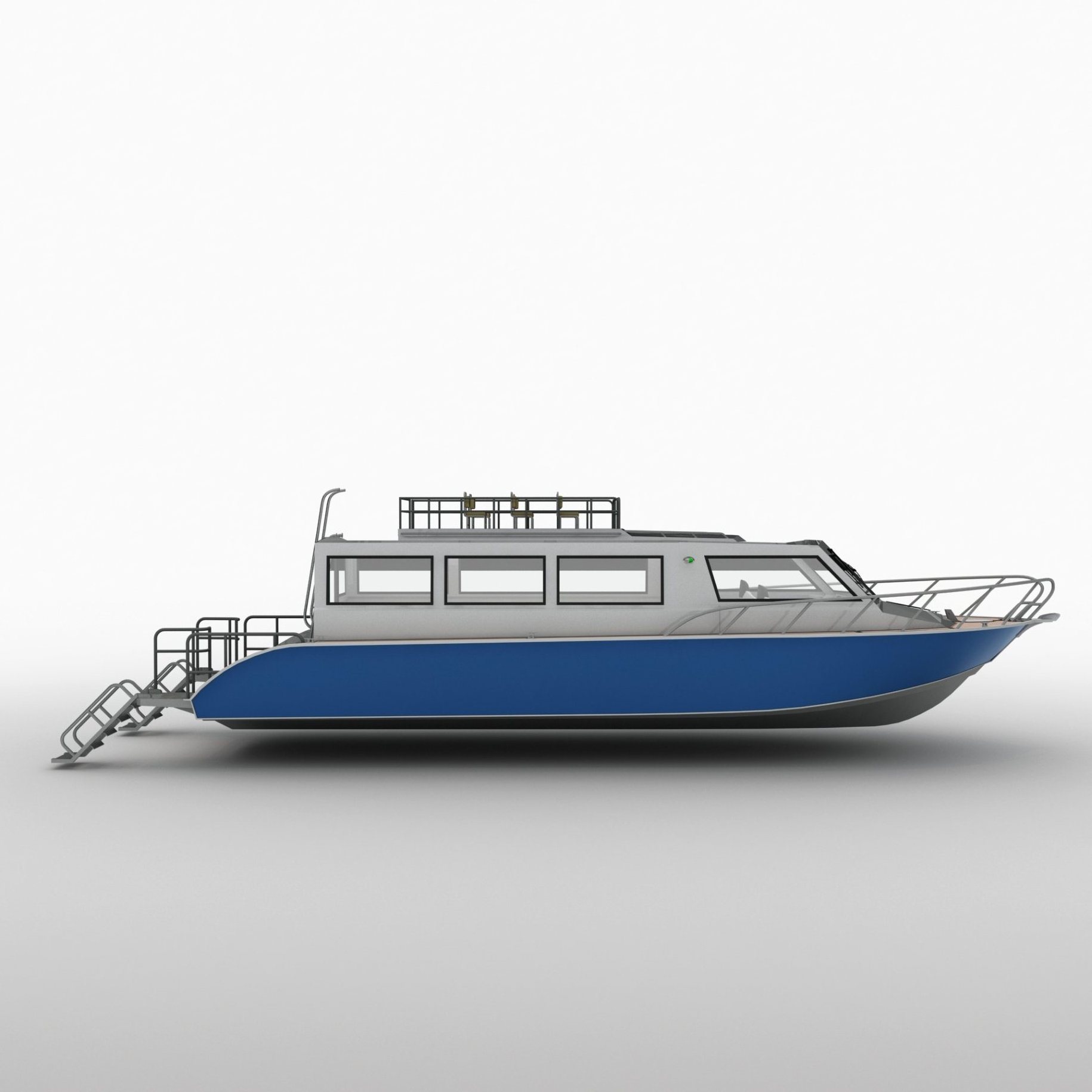 Aluminum Passenger Ship - 11.6m lifestyle Yacht Aluminum Boat for Sale Philippines, Ferry Boat with second layer