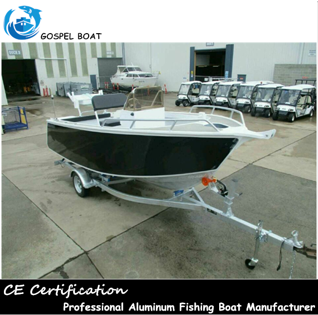 20FT Folding BIMINI Center Console Aluminium Fishing Boat With Outboard Engine