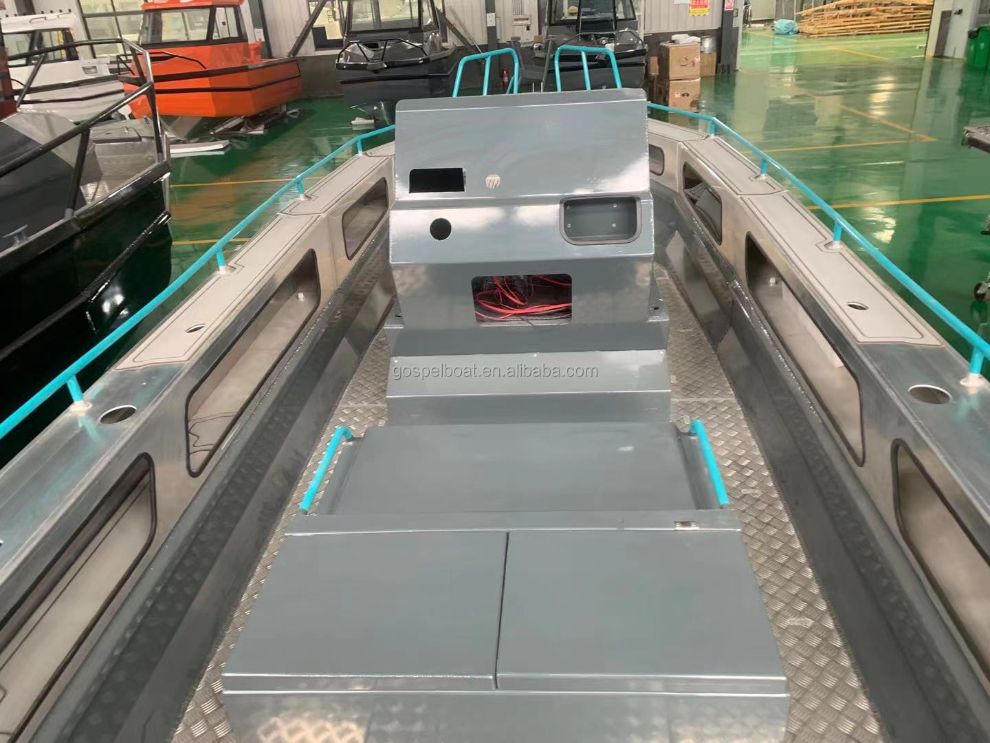 Gospel Aluminum Boat- 25ft /7.5m Easy Craft Center Console Welded Aluminium Fishing Boat for sale Malaysia