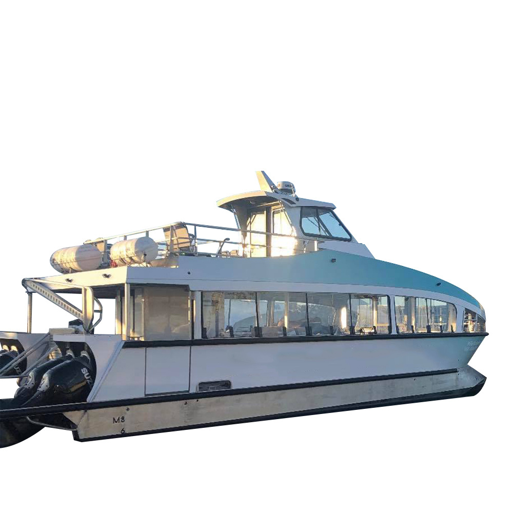 16m luxury catamaran passenger boat ship with upper deck flybridge