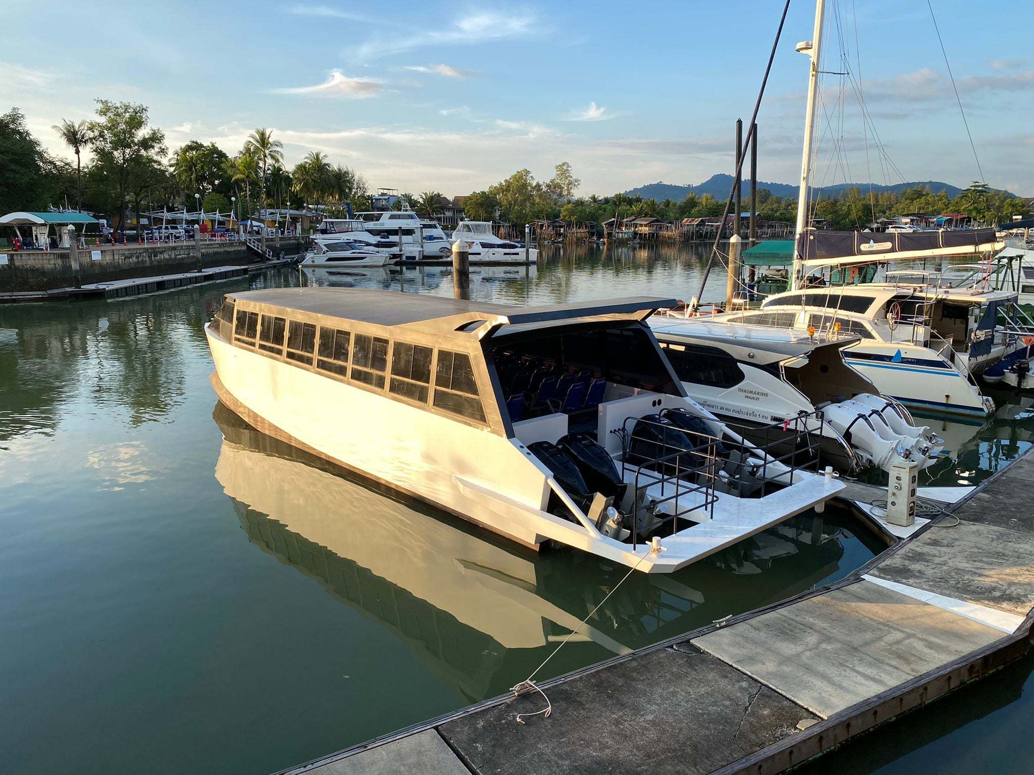 Gospel boat 15m x 4.5m Aluminum Catamaran Passenger boat for sale Thailand