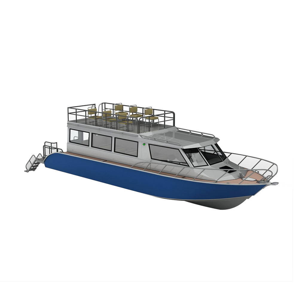 Aluminum Passenger Ship - 11.6m lifestyle Yacht Aluminum Boat for Sale Philippines, Ferry Boat with second layer