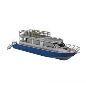 Aluminum Passenger Ship - 11.6m lifestyle Yacht Aluminum Boat for Sale Philippines, Ferry Boat with second layer