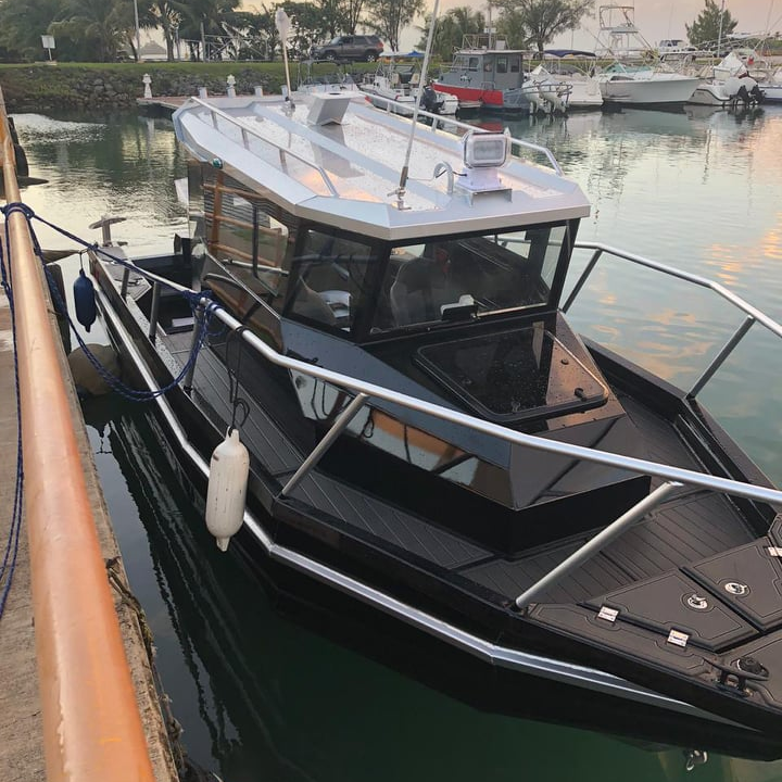 Speed boat 25ft 7.5m aluminium center cabin motor yacht cabin cruiser easy craft fishing boat for sale