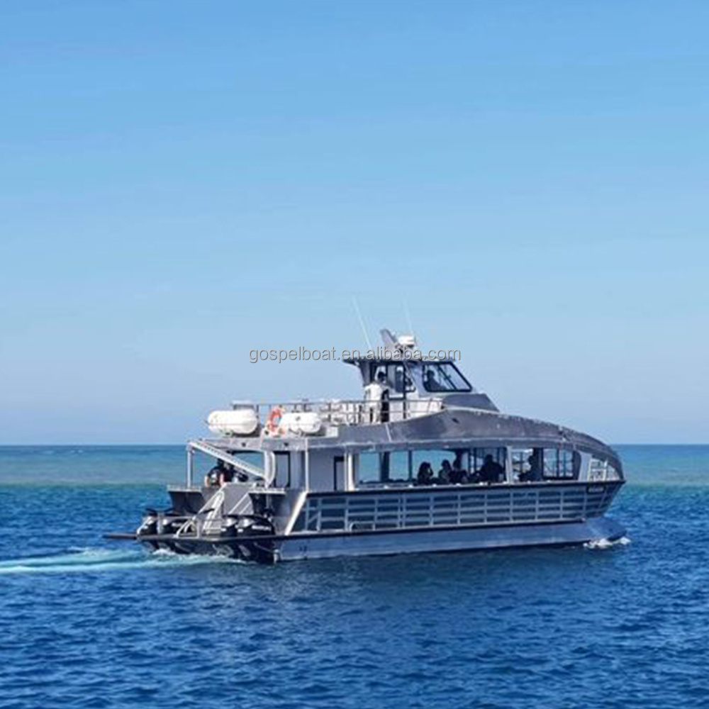 16m luxury catamaran passenger boat ship with upper deck flybridge