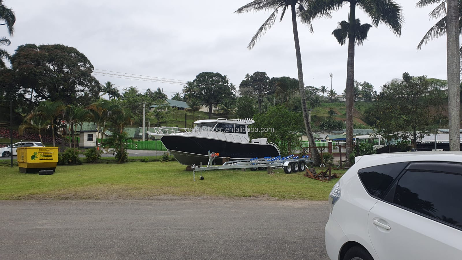 Gospel aluminum Boat for sale Fiji 9m /33ft luxury yacht Lifestyle welded aluminium fishing boat -CE certificate/Speed Boat