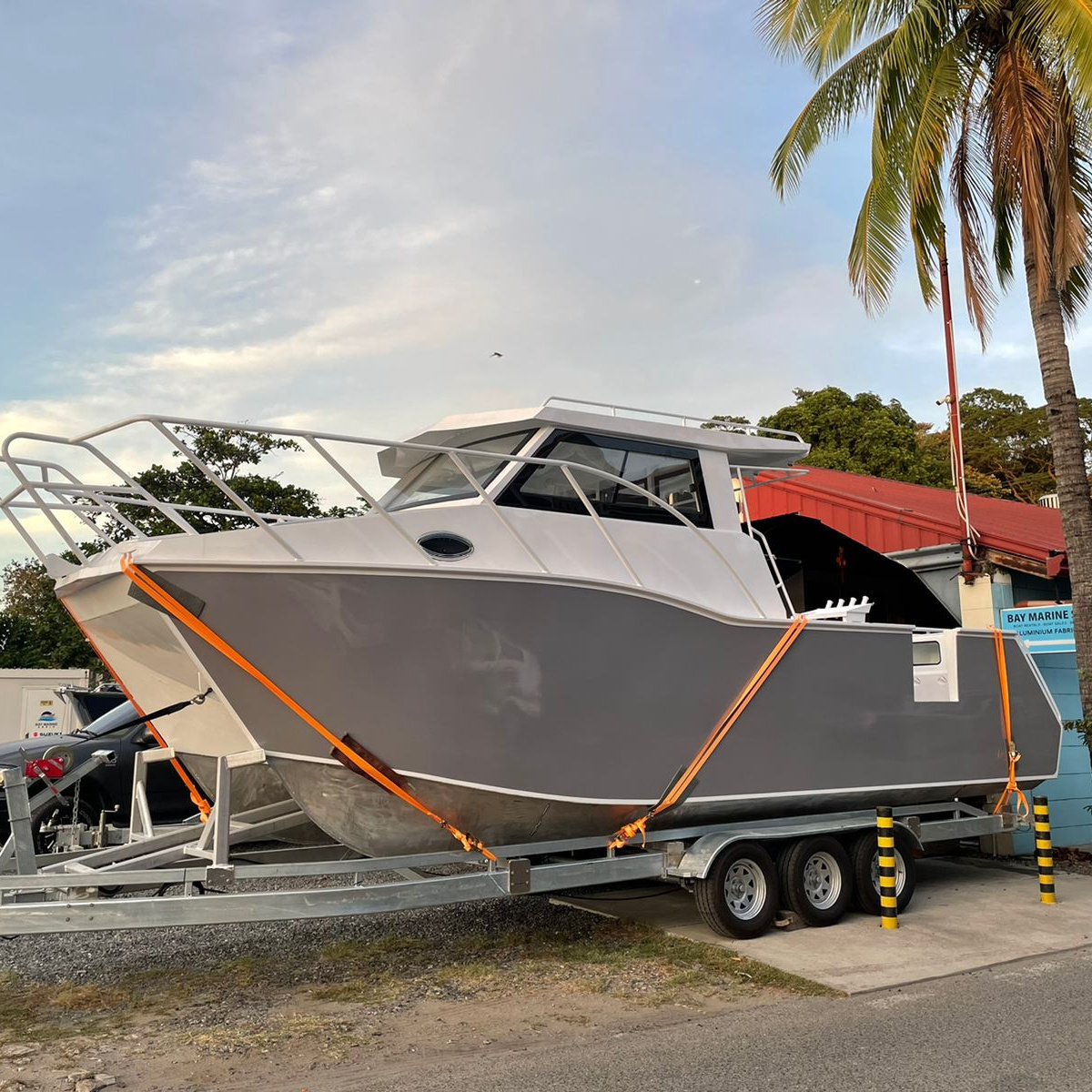 Gospel 29ft 8.8m Luxury Yacht Catamaran Twin Outboard Motor Aluminium Fishing Boats for Sale