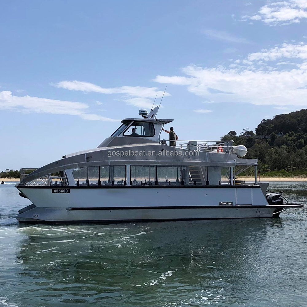 16m luxury catamaran passenger boat ship with upper deck flybridge