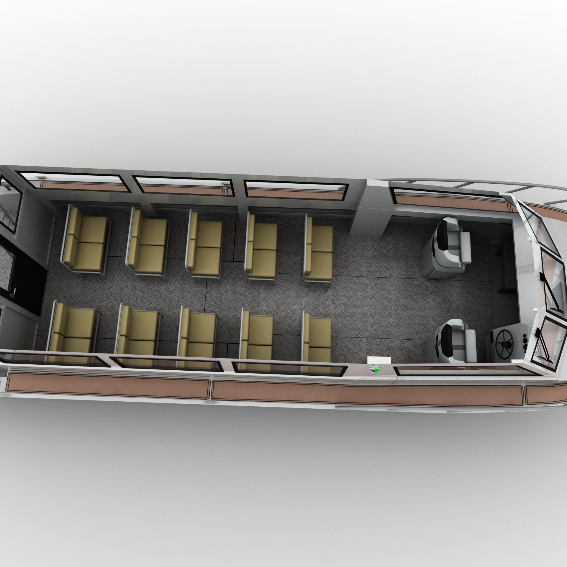 Aluminum Passenger Ship - 11.6m lifestyle Yacht Aluminum Boat for Sale Philippines, Ferry Boat with second layer