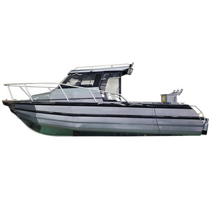 25ft/ 7.5m Gospel Easy Craft welded aluminum fishing boat with Walkaround &CE Pontoon on each side for sale