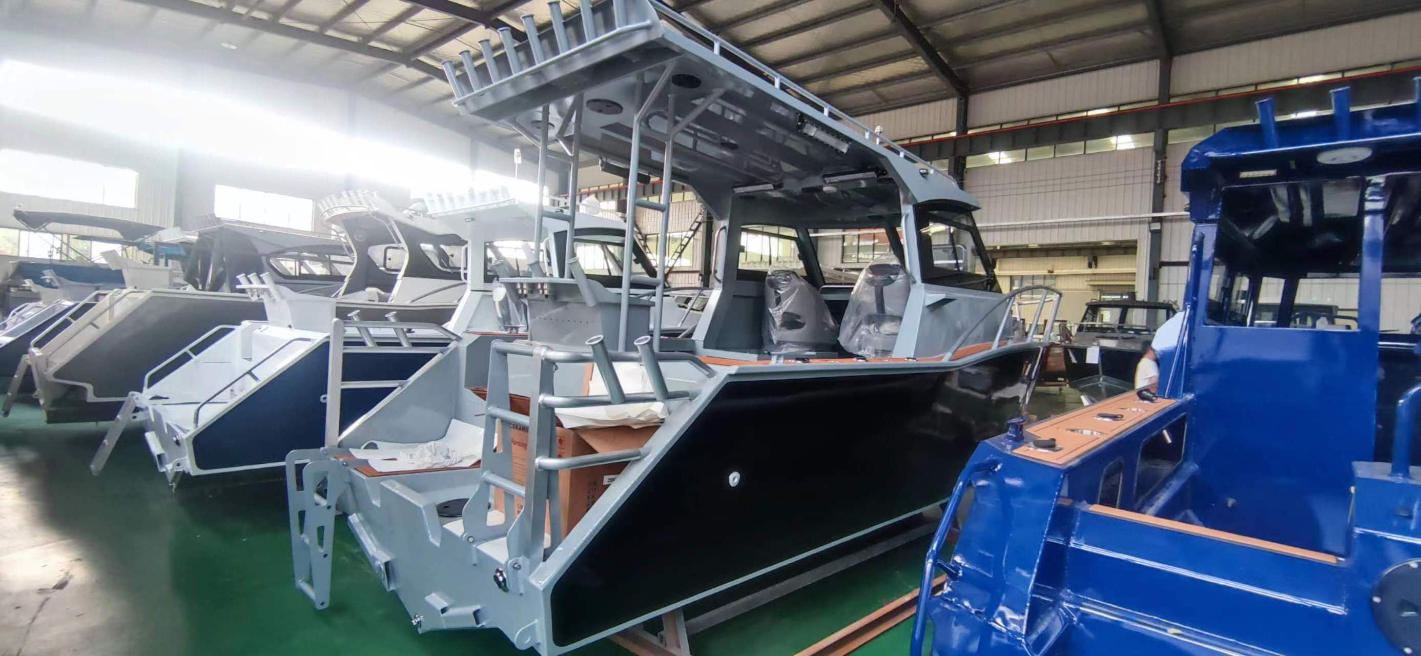 7.5m profisher China cheap boat factory Aluminum fishing vessel Aluminium Tuna boat fishing boats for sale