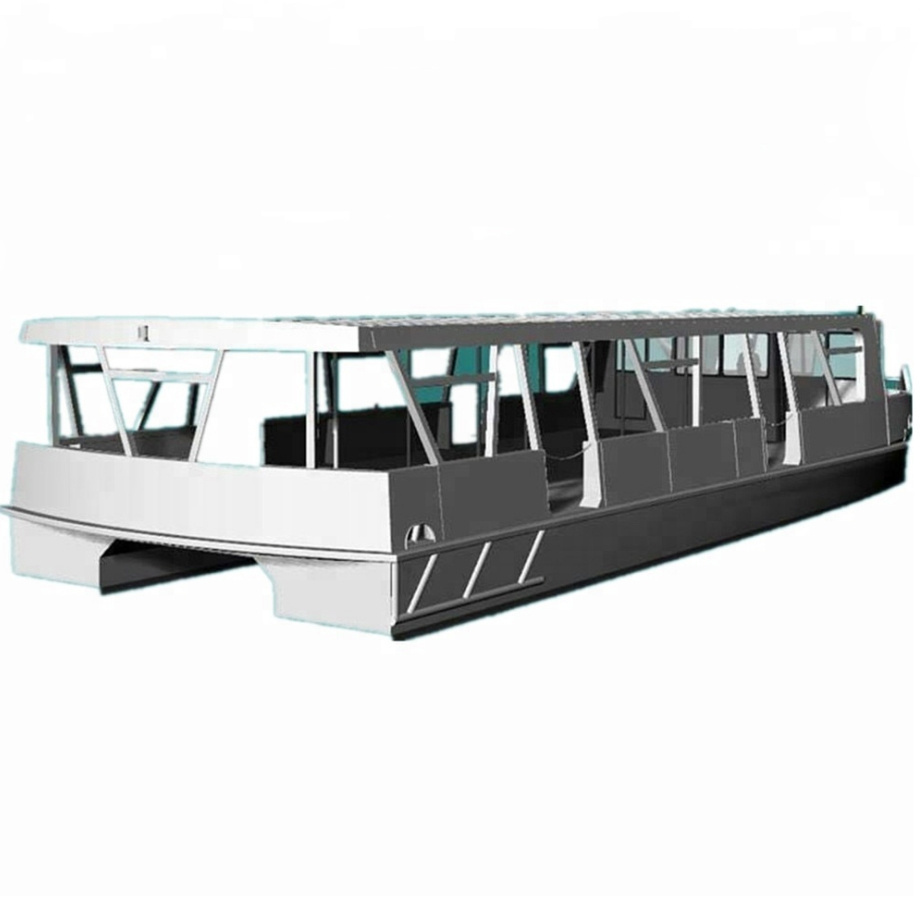 Aluminum catamaran pontoon boat