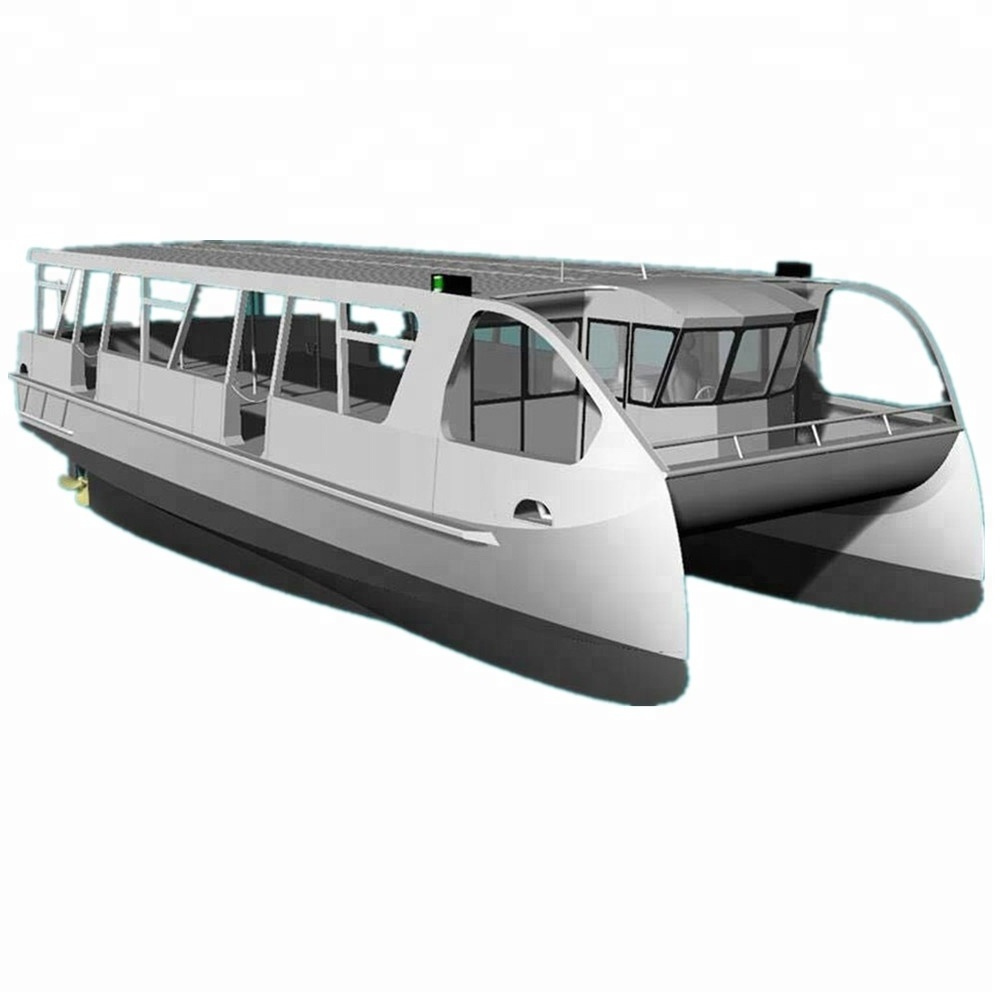 Aluminum catamaran pontoon boat