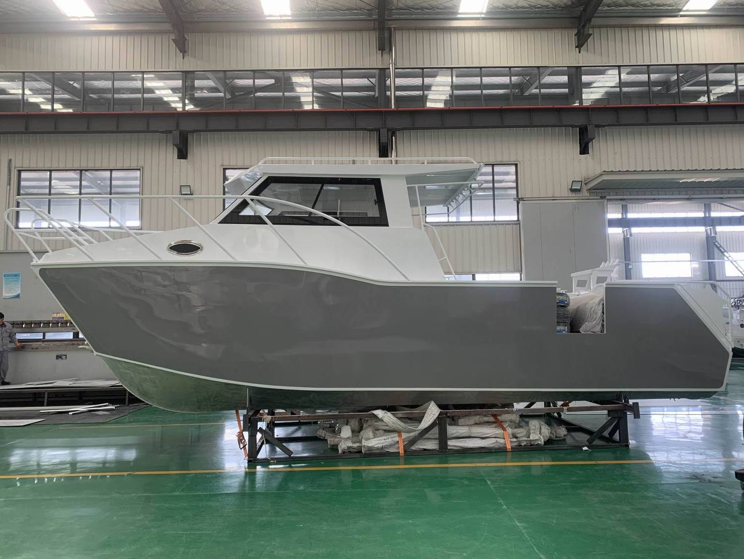 China manufacturer 7.9m fishing vessel 26ft offshore Aluminum catamaran fishing boat luxury yacht boat for sale