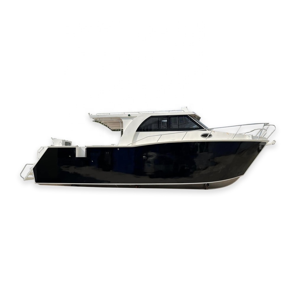 Deep V hull 33ft 10m x 3.5m aluminum catamaran fishing cabin cruiser motor boat luxury yacht for sale