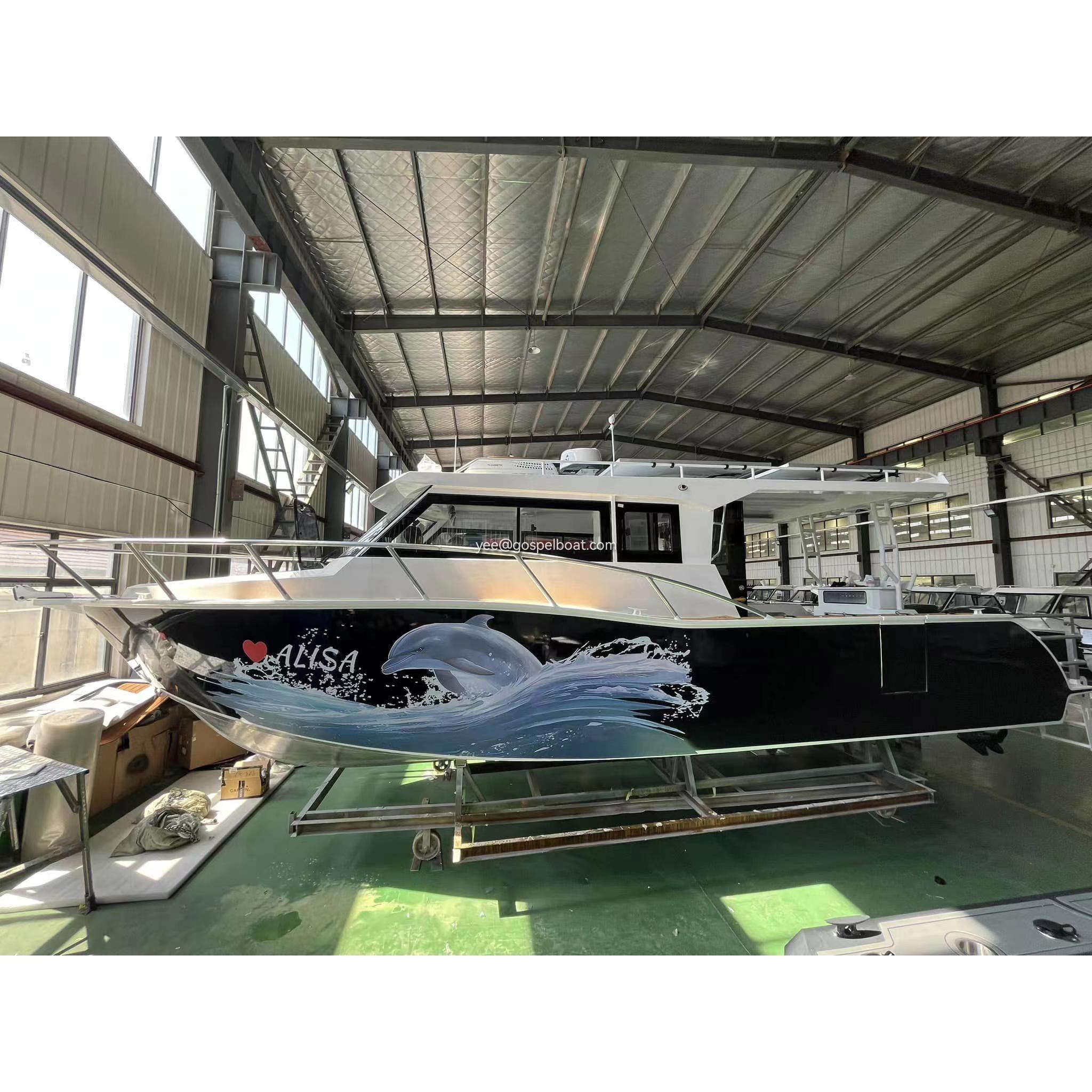 Ocean Boat Aluminium offshore 9.6m Profisher cabin cruiser Aluminum fishing boat