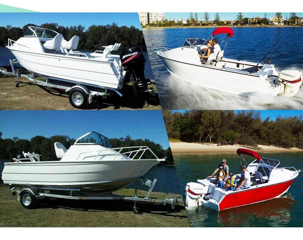 5.0m/5.5m/5.9m(16ft/18ft/19ft) Aluminum Press Hulls Cuddy Cabin Fishing Boat with Bimini / T-Top / Hardtop, CE certificate