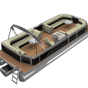 Brand new 30ft Best Selling Party Barge Floating Tritoon Pontoon Boat With Swingback For Sale