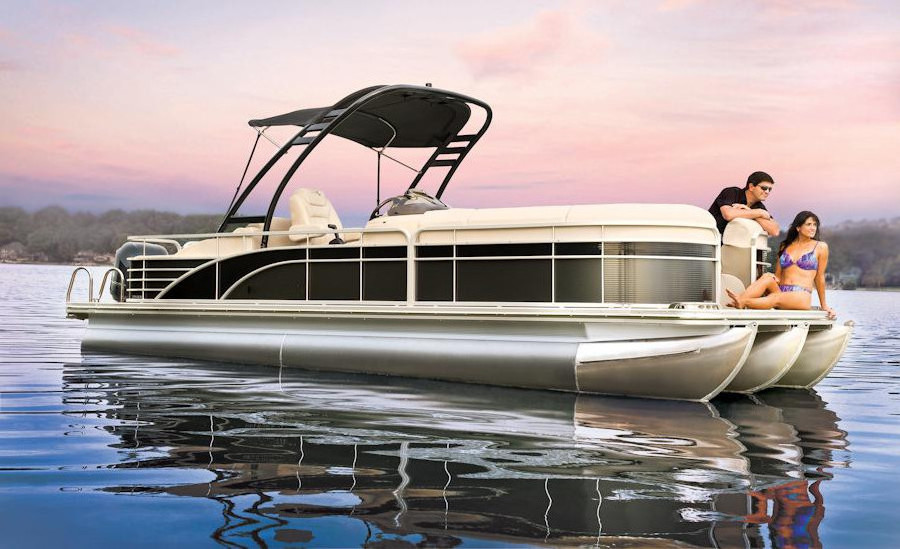 Brand new 30ft Best Selling Party Barge Floating Tritoon Pontoon Boat With Swingback For Sale