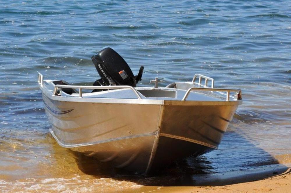 14ft 4.2m Aluminium deep V hull fishing boat speed dinghy