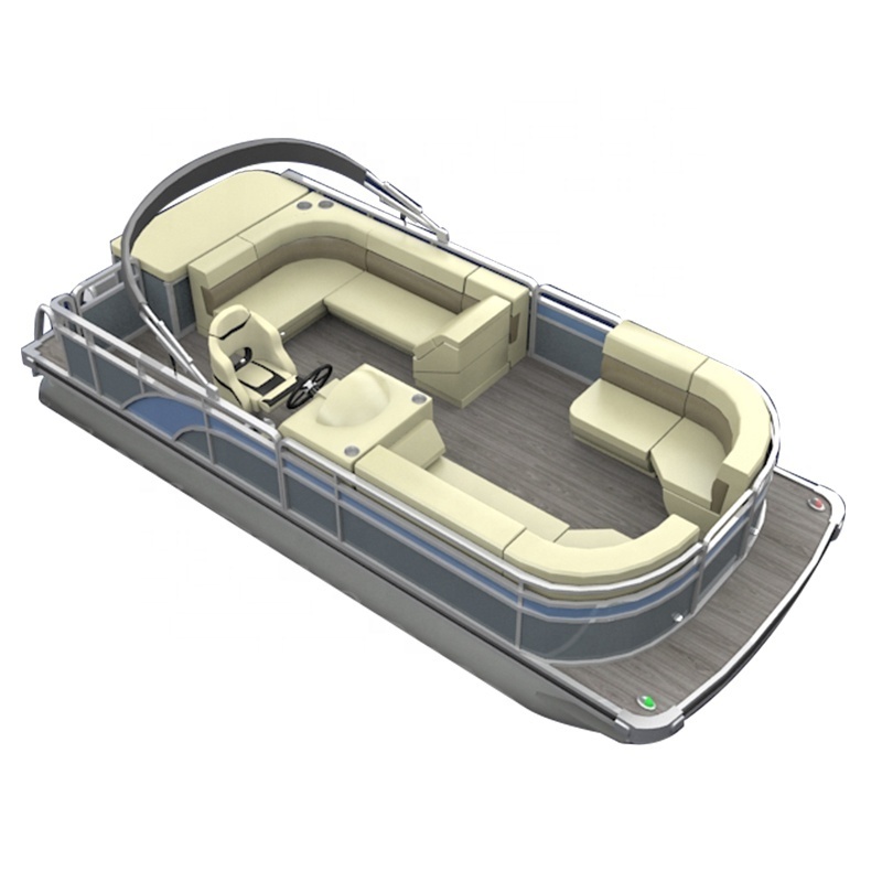 7.3m(24ft) Luxury and Leisure Aluminum Pontoon Boat