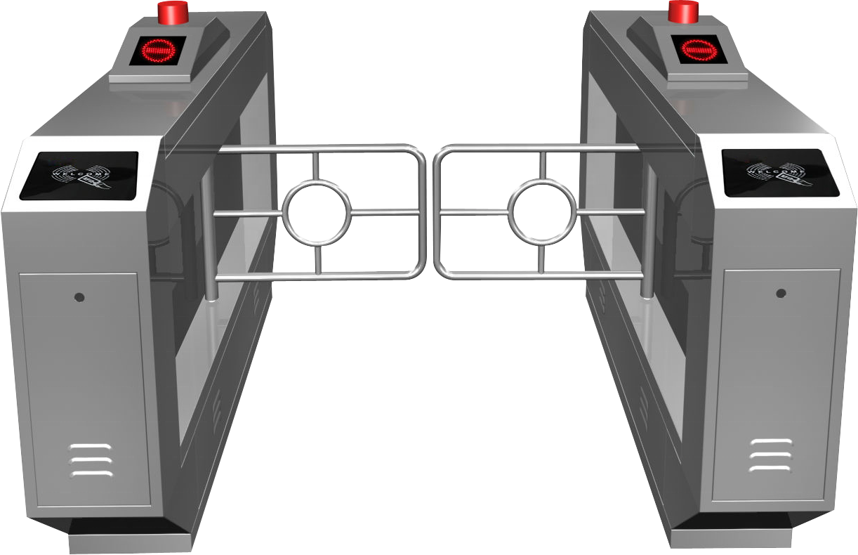 Supermarket Automation Swing Barrier Gate Pedestrian Security Turnstile Gates