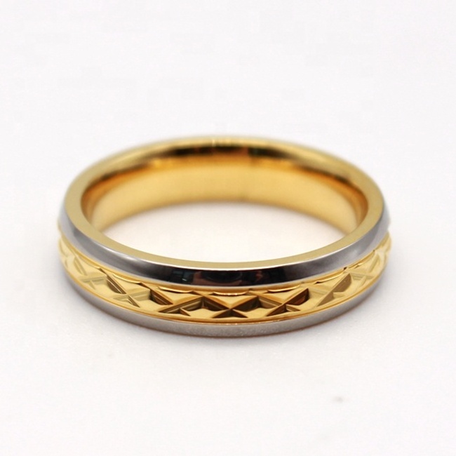 Factory direct price 24k gold wedding ring classic Couples Wedding Rings