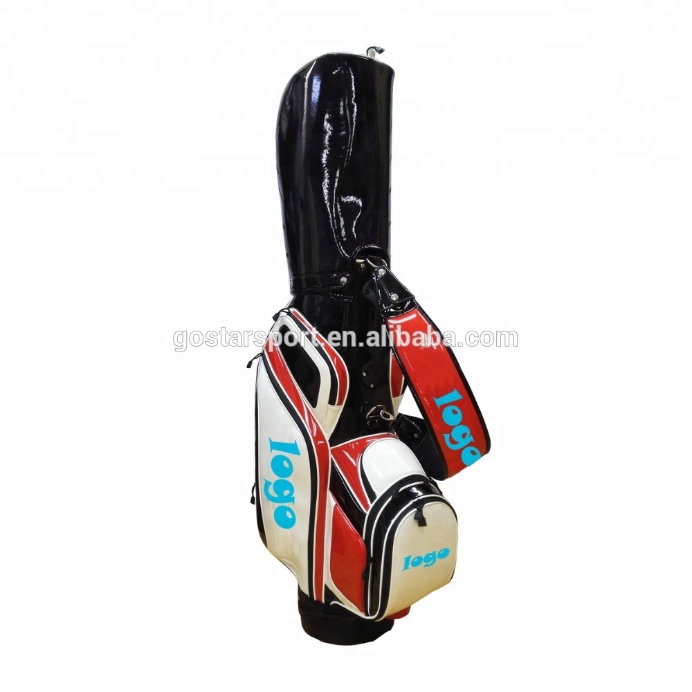 9 Inches PU Golf Bag Golf Staff Bag with 6 Dividers