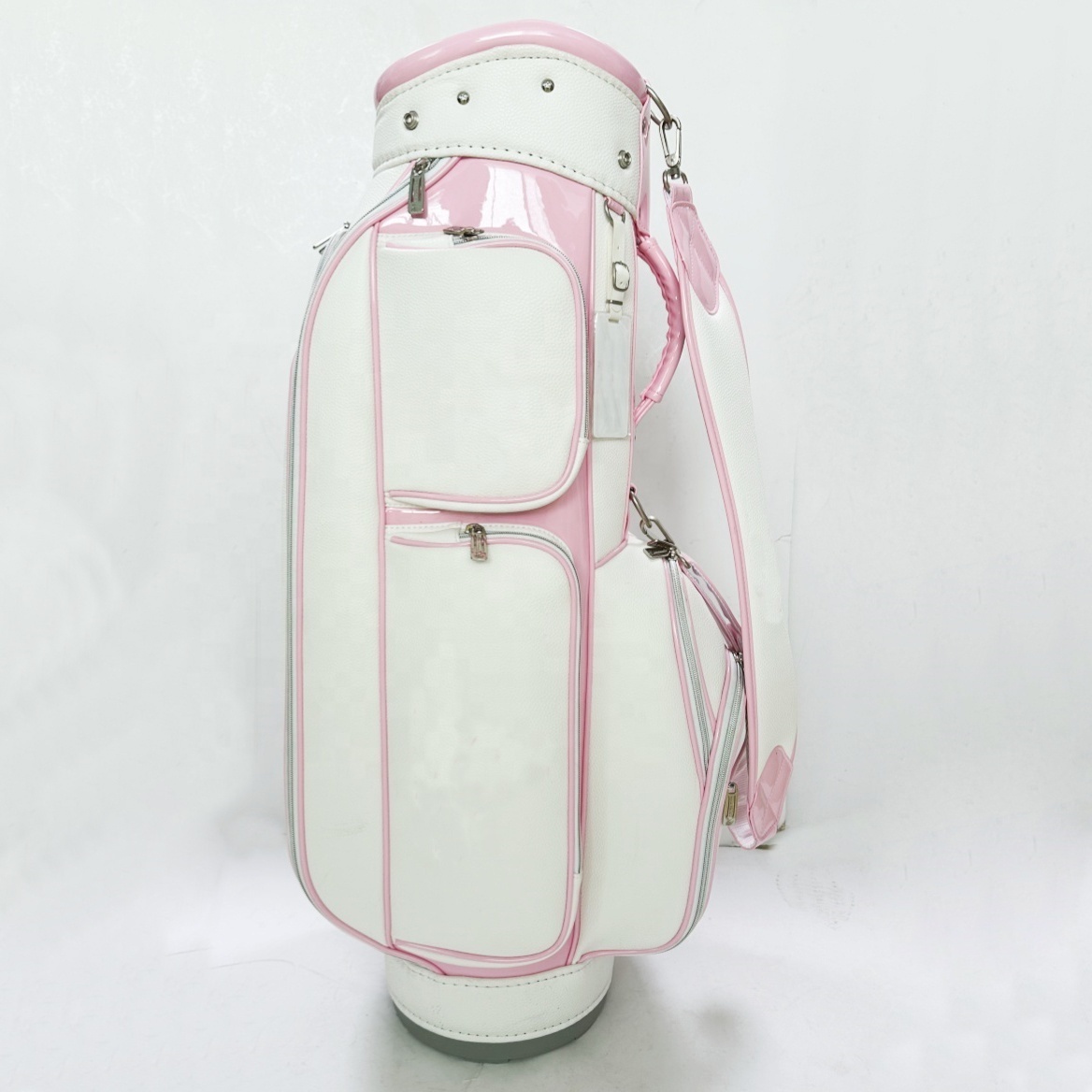 Pink PU Ladies Golf Caddie Bag