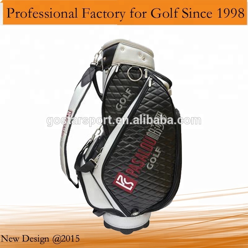 Soft and Durable PU Golf Staff Bag Golf Tour Bag