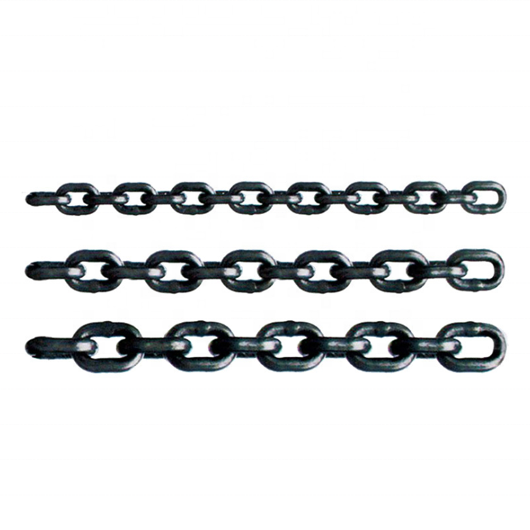 High tensile black heavy duty welded Alloy steel G80 G100 lifting link load chain