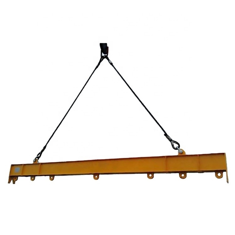 Heavy duty lifting crane spreader beam