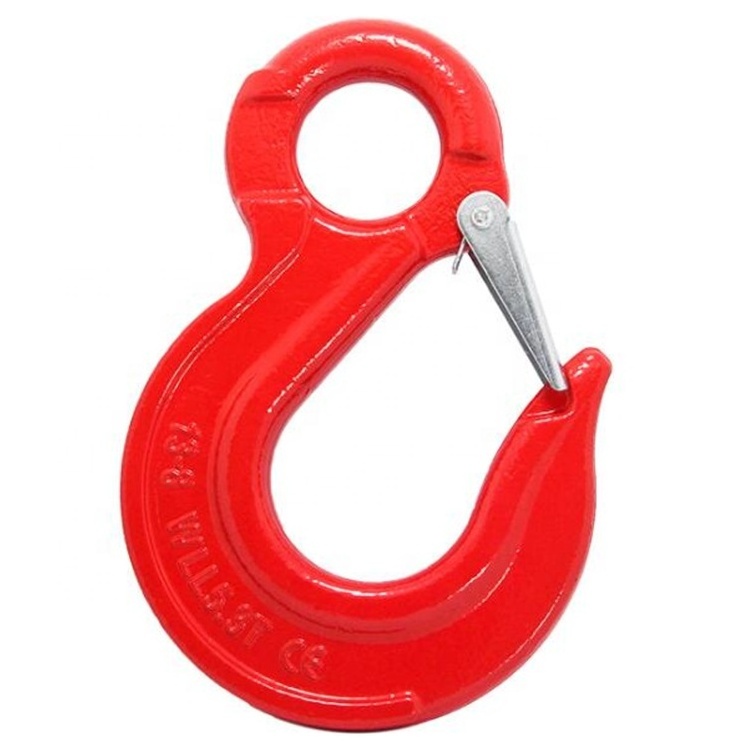 G80 lifting Eye slip hook with safety latch