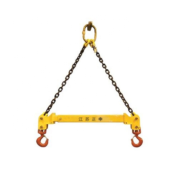 Heavy duty lifting crane spreader beam