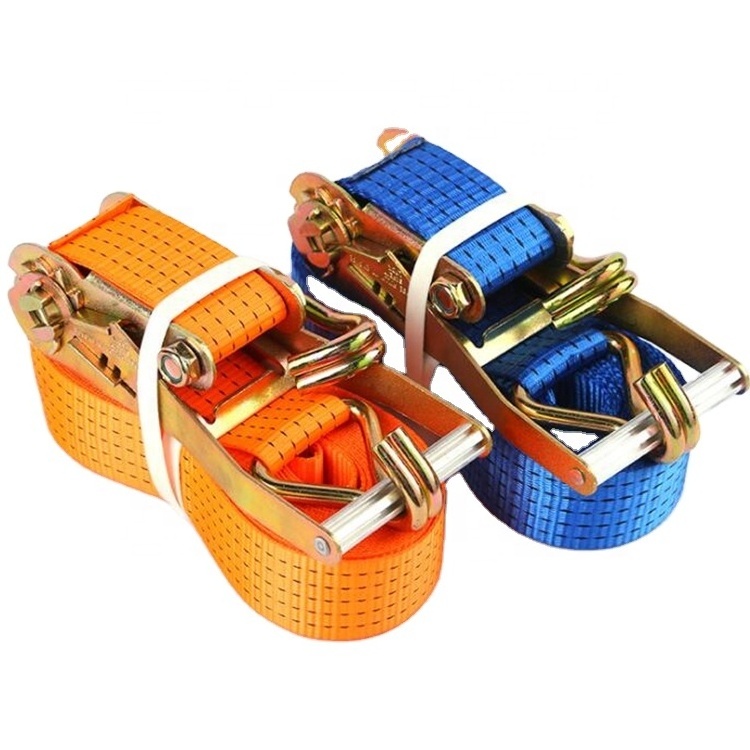 Retractable ratchet tie down belt ratchet strap