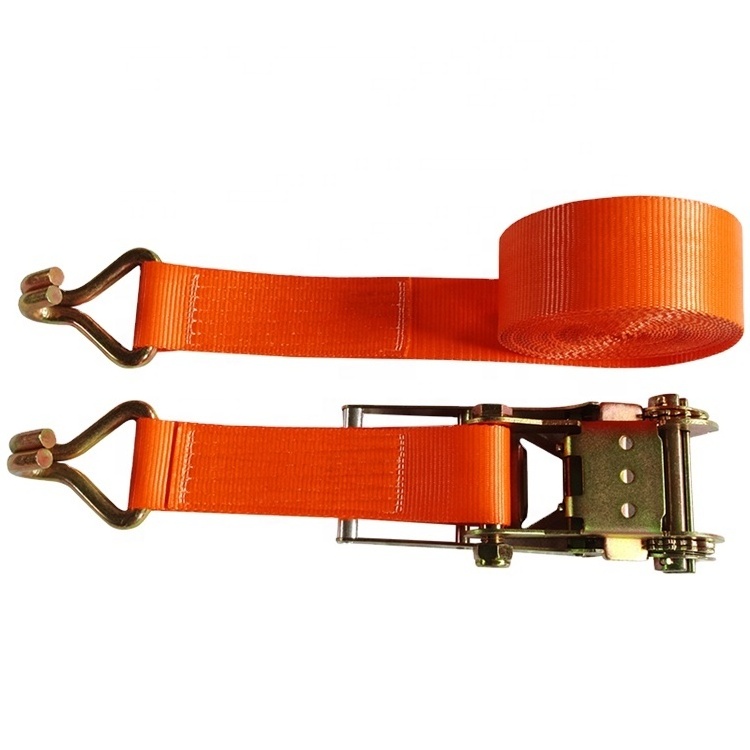 Retractable ratchet tie down belt ratchet strap