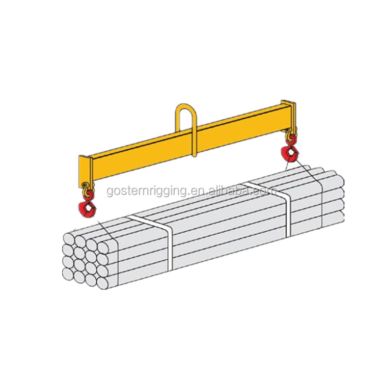 Steel adjustable spreader lifting beam