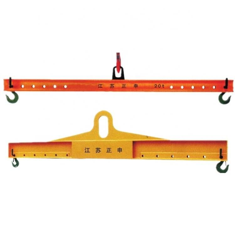 Heavy duty lifting crane spreader beam