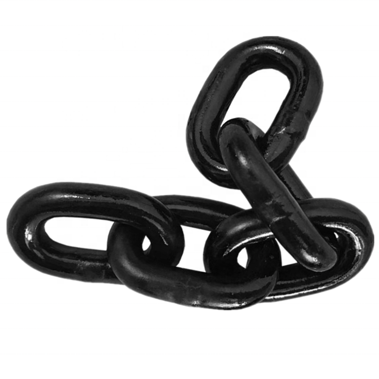 High tensile black heavy duty welded Alloy steel G80 G100 lifting link load chain