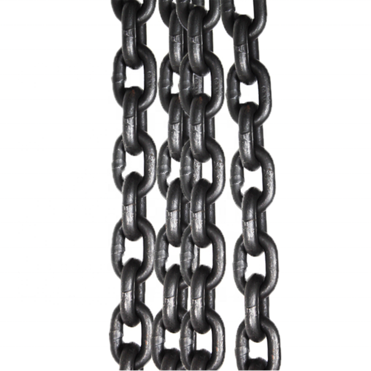 High tensile black heavy duty welded Alloy steel G80 G100 lifting link load chain