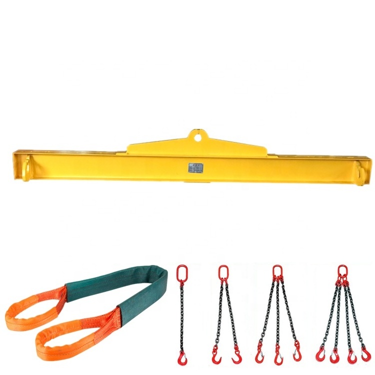 Steel adjustable spreader lifting beam