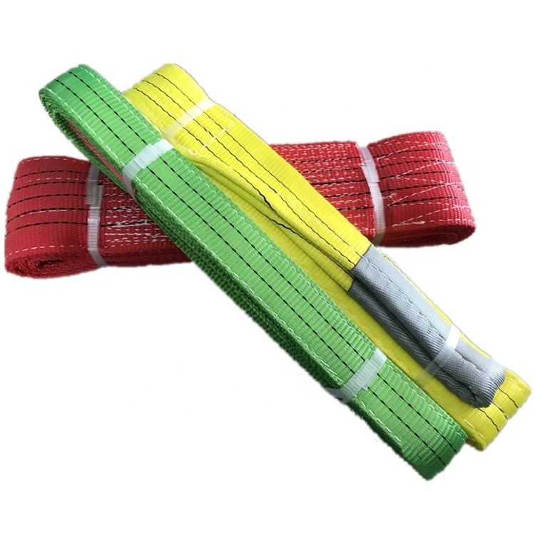 1t 2t 3t 4t 5t 6t 8t 10t 12t fabric eslinga lifting polyester flat web sling Webbing sling belt