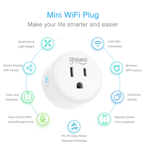 Gosund WP5 Multi-function Wifi smart plug Tuya APP remote control timer socket