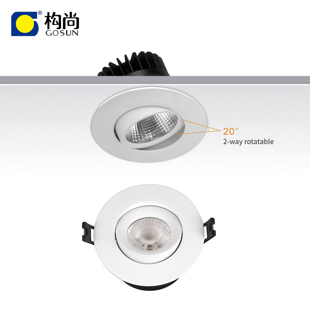 Custom private label smart home light recessed ceiling light 10W  led cob downlight adjust down lights design