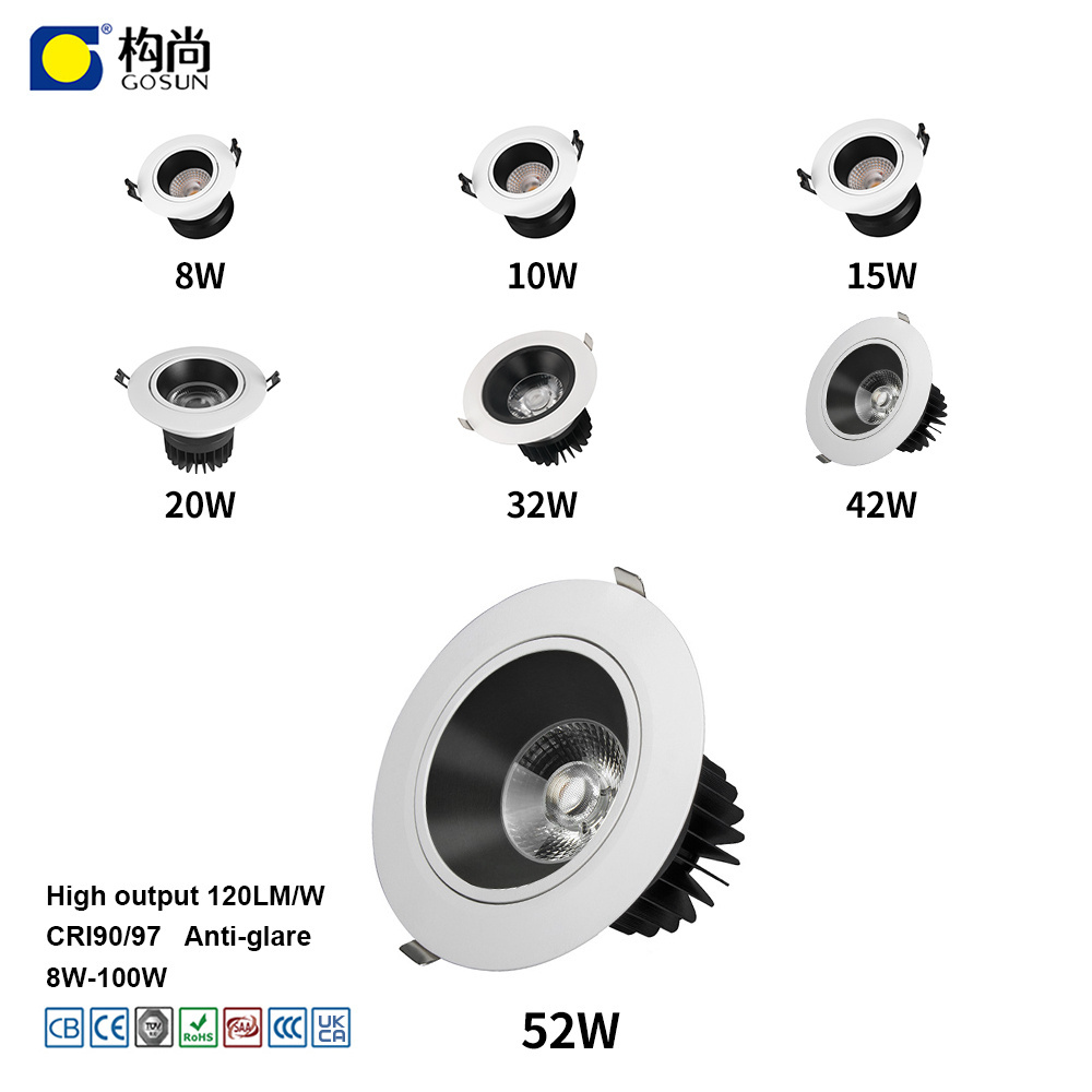 Multi-functional multi-colour cct 2700k-7000k 32w ceiling recessed light led down light for project