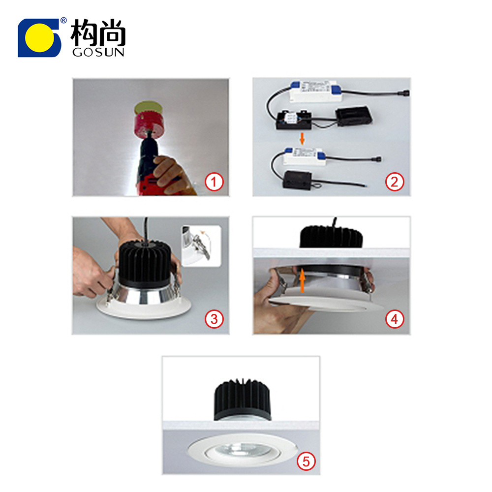 Fashionable FCC spot downlight retrofit led recessed 30W downlight